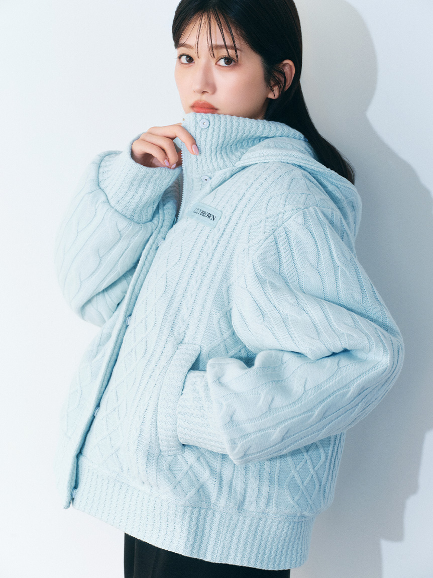 大幅値下げ　リリーブラウン ニットパフダウン 新品未使用 ニットパフダウン(コート)｜アウター｜LILY BROWN（リリー ブラウン
