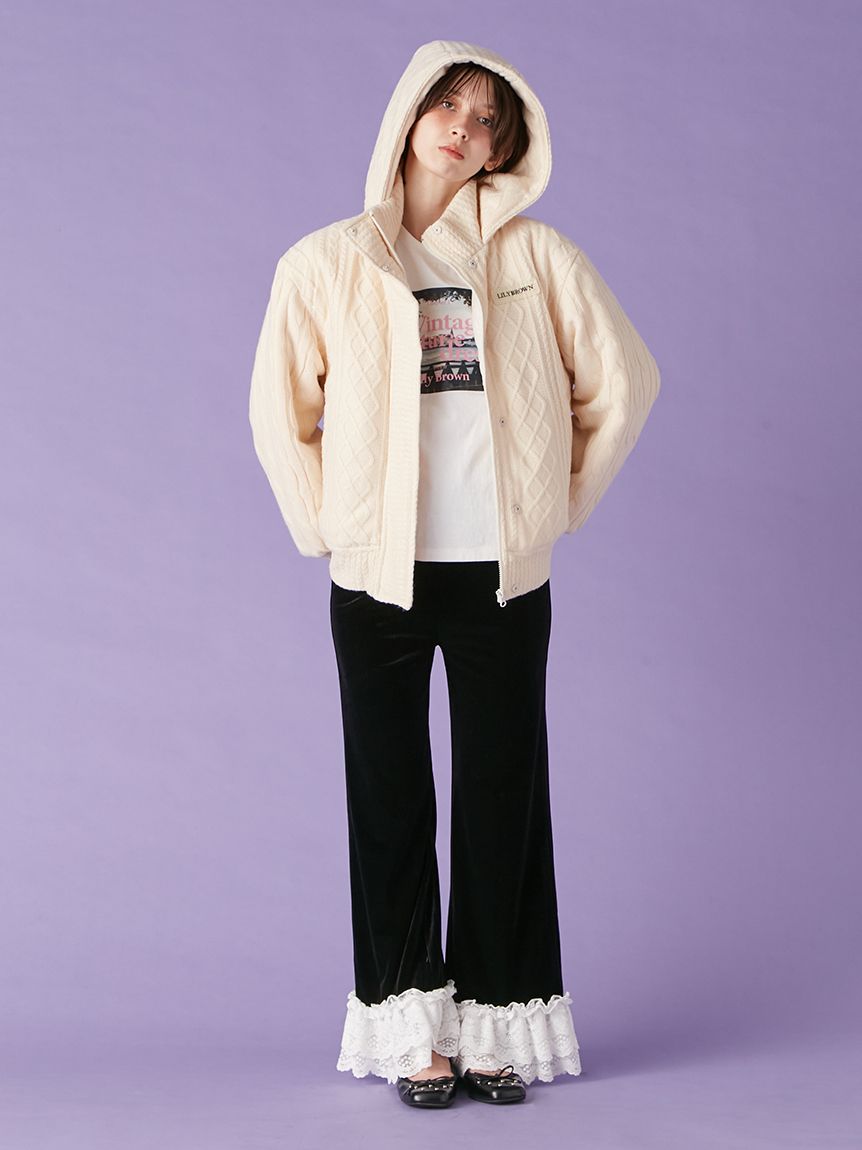 ニットパフダウン(コート)｜アウター｜LILY BROWN（リリーブラウン）の