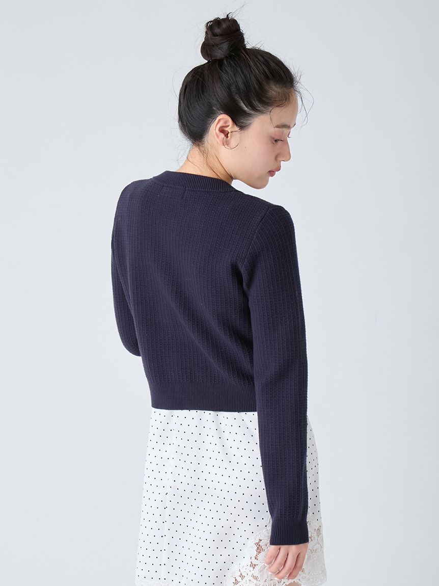 コットンニットジャケット(セットアップアイテム)｜LILY BROWN（リリー