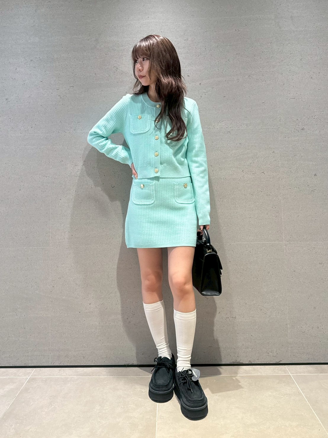 コットンニットジャケット(セットアップアイテム)｜LILY BROWN（リリー