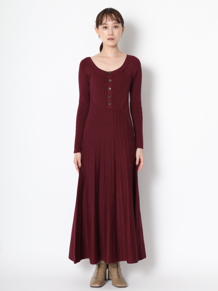 ラメニットワンピース マキシ ロングワンピース ワンピース Lily Brown リリーブラウン の通販サイト 公式