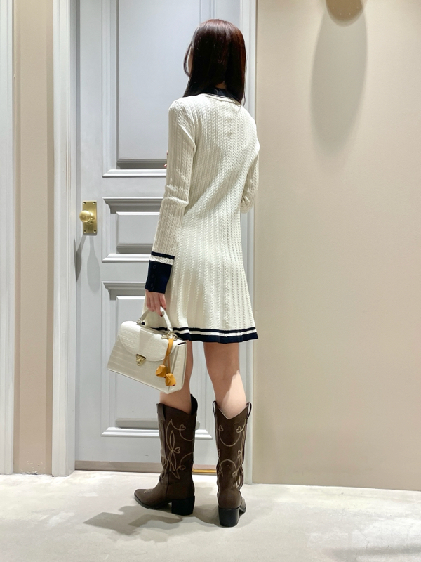 オフィシャル・アプリ限定カラー】ポロニットミニワンピース