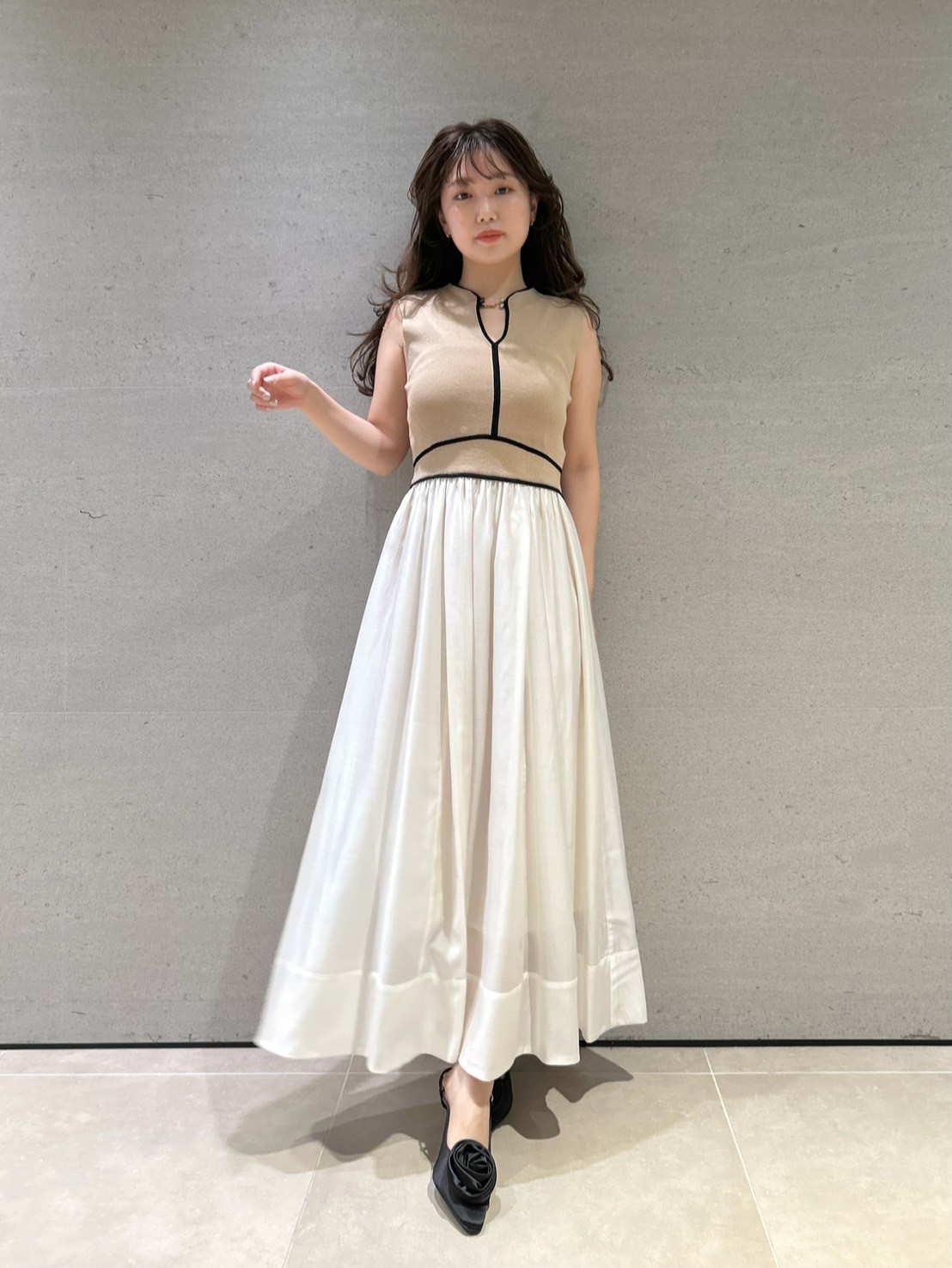 モンクレールワンピース ニット ドッキングワンピース 美品