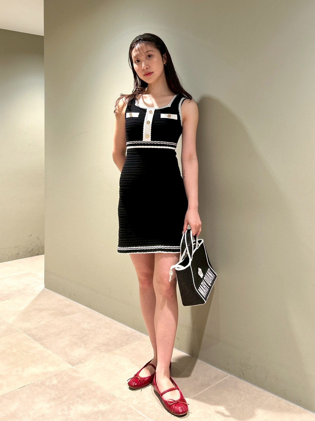 Lily Brown - 【LILY BROWN×MARY QUANT】 デイジーニットトップス LILY BROWN×MARY QUANT】デイジー刺繍ニットタンク(ニット