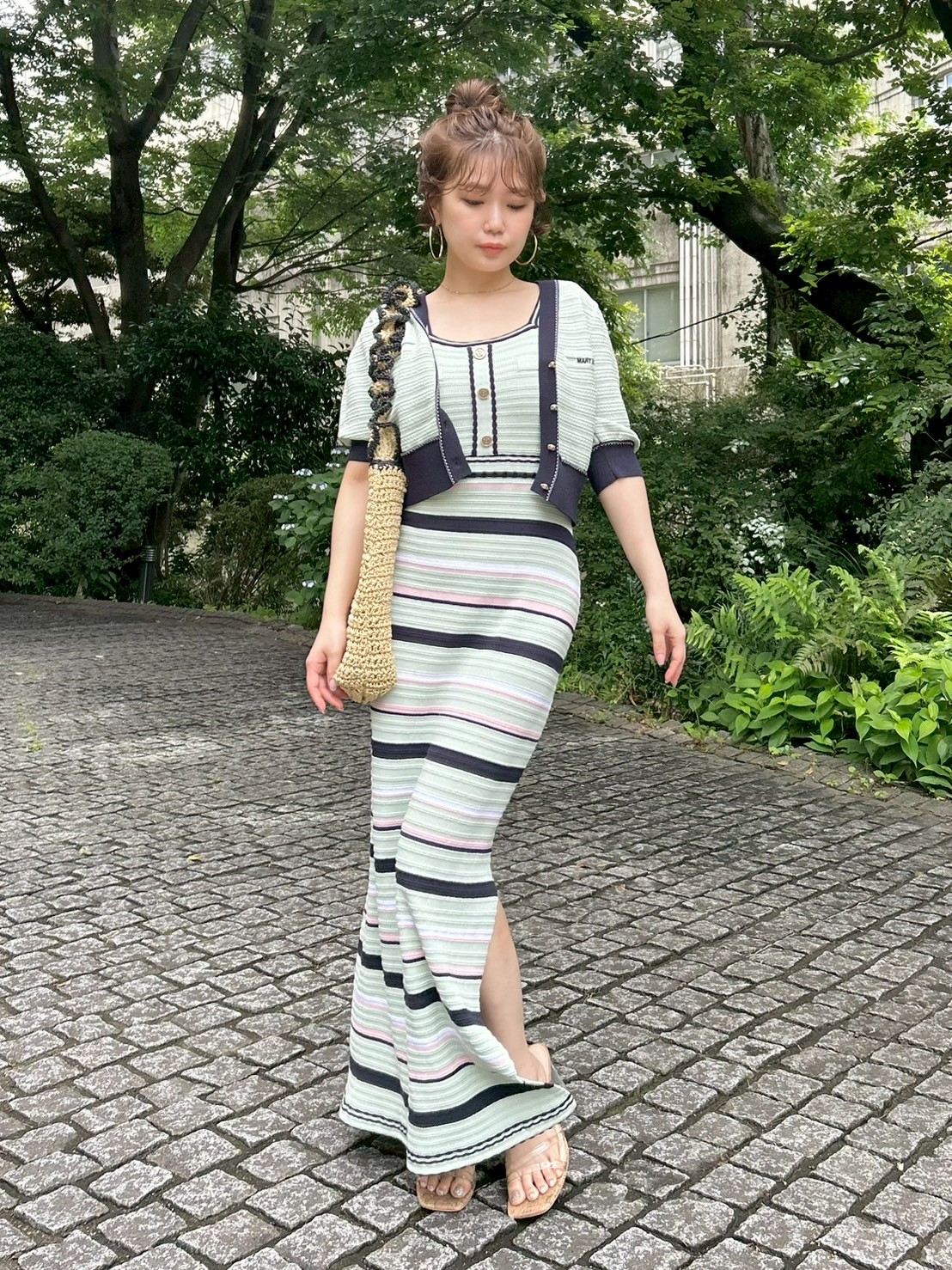 LILY BROWN×MARY QUANT】デイジーボタンノースリーブニット