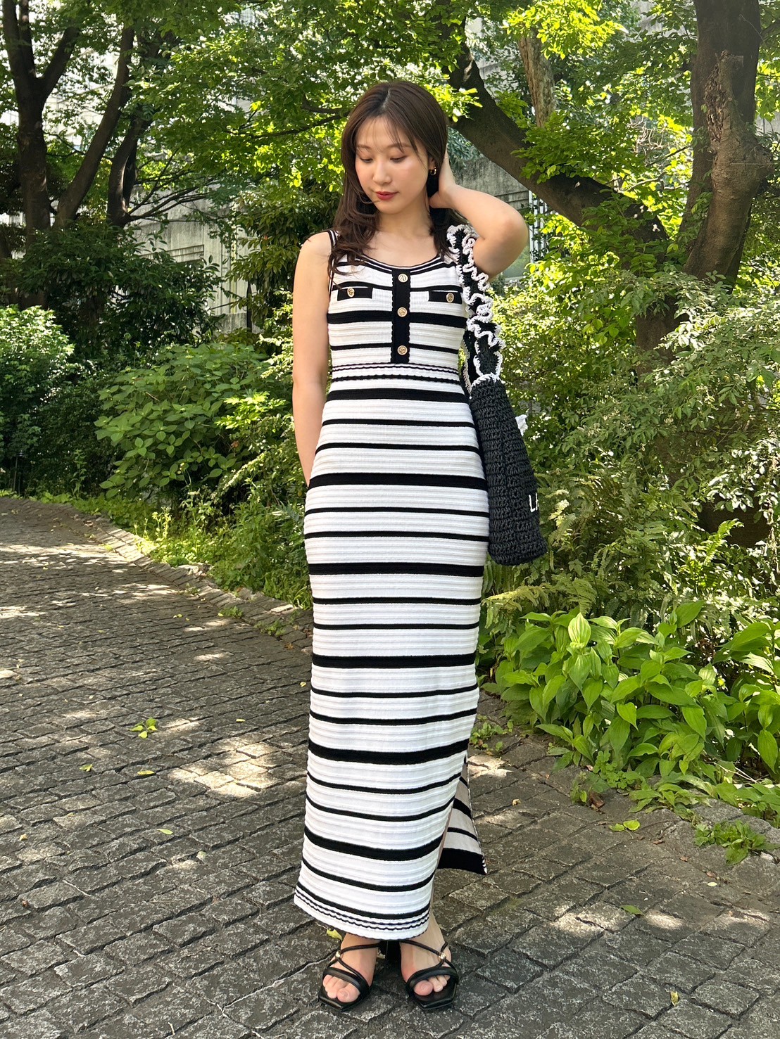 LILY BROWN×MARY QUANT】デイジーボタンノースリーブニット
