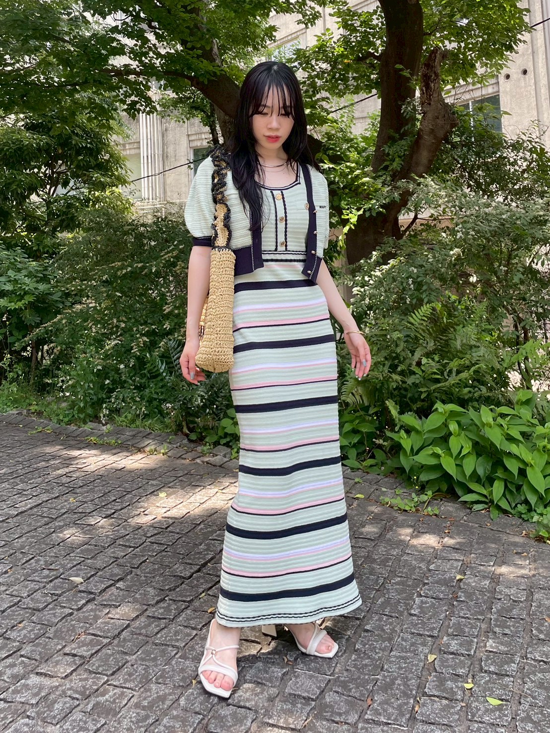 LILY BROWN×MARY QUANT】デイジーボタンノースリーブニット