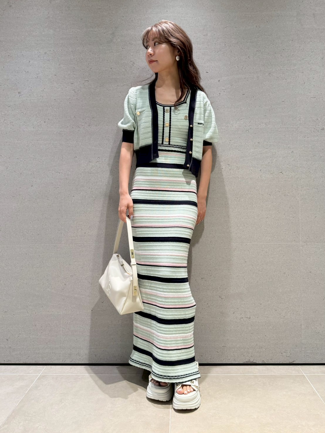 LILY BROWN×MARY QUANT】デイジーボタンノースリーブニット