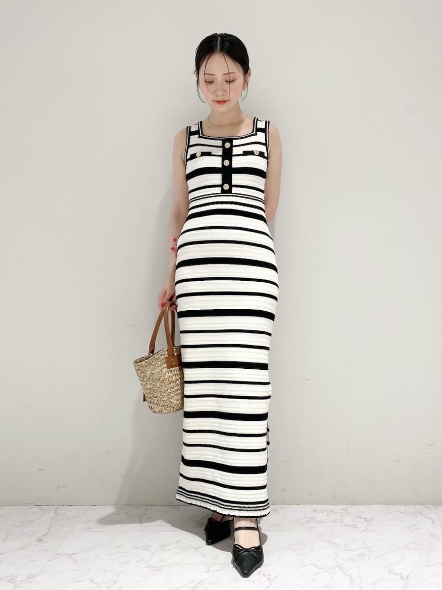 LILY BROWN×MARY QUANT】デイジーボタンノースリーブニット