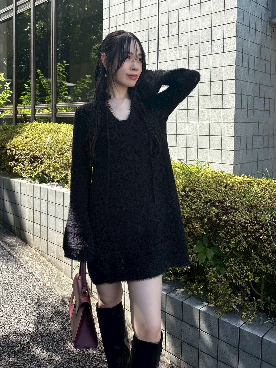 Lilybrown フェザービジューミニニットノースリーブワンピース LILY BROWN（リリーブラウン）の「[L.B CANDY STOCK]フェザー