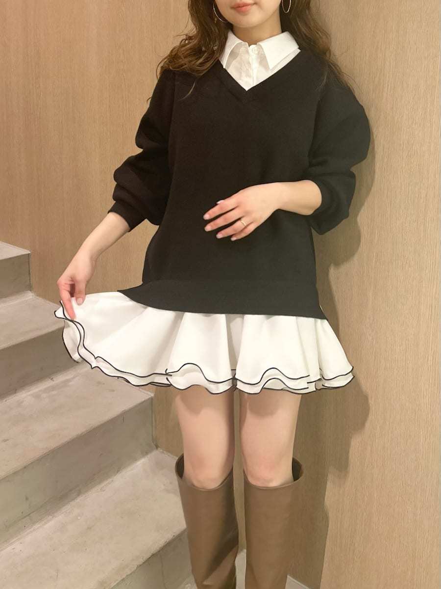 【関税込み】WOOYOUNGMI ブラウン シャツ ミニワンピース WOOYOUNGMIのブラウン シャツ ミニワンピースがセール中