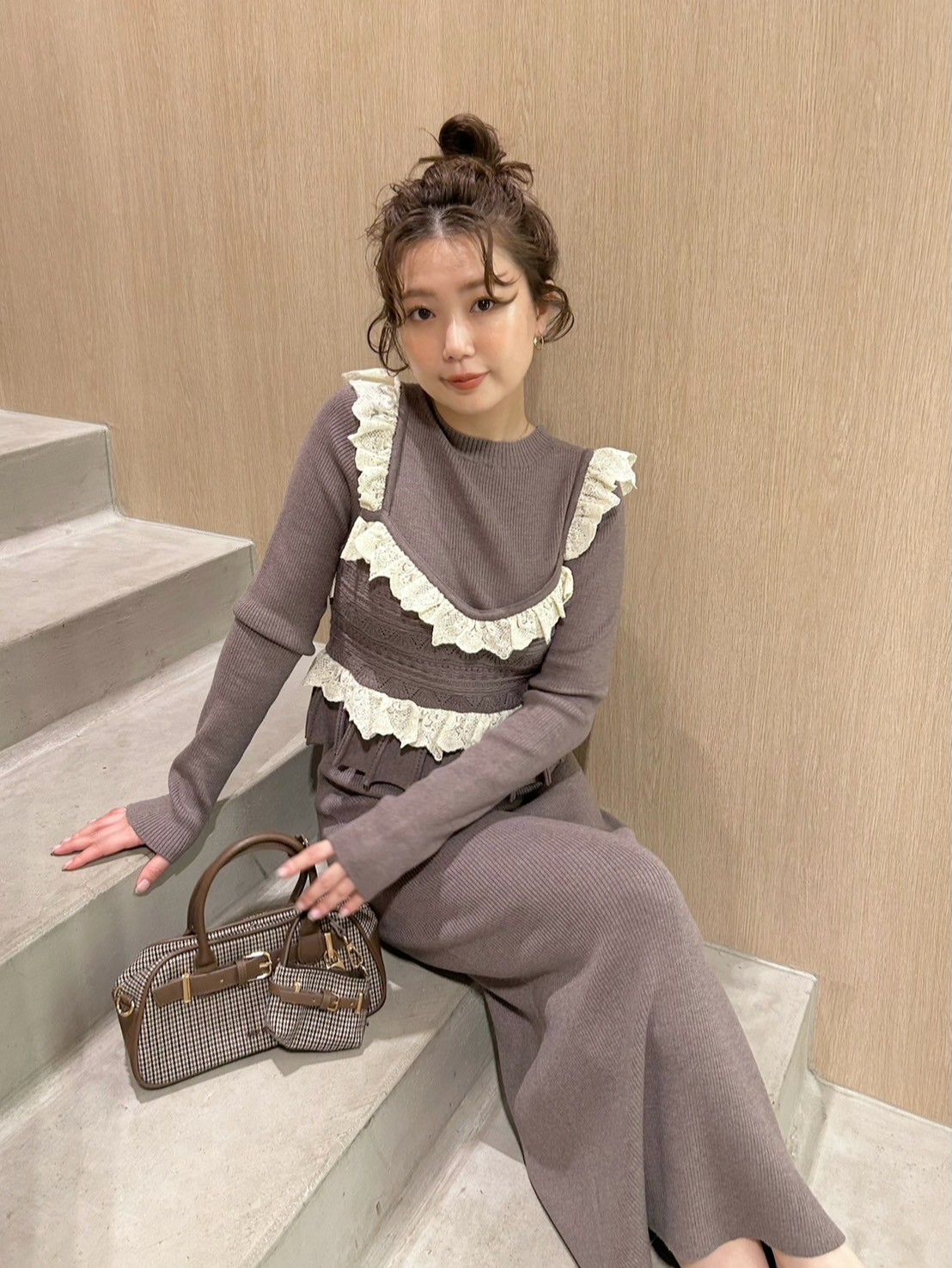 ビスチェセットニットワンピース(ニットワンピース)｜ワンピース｜LILY