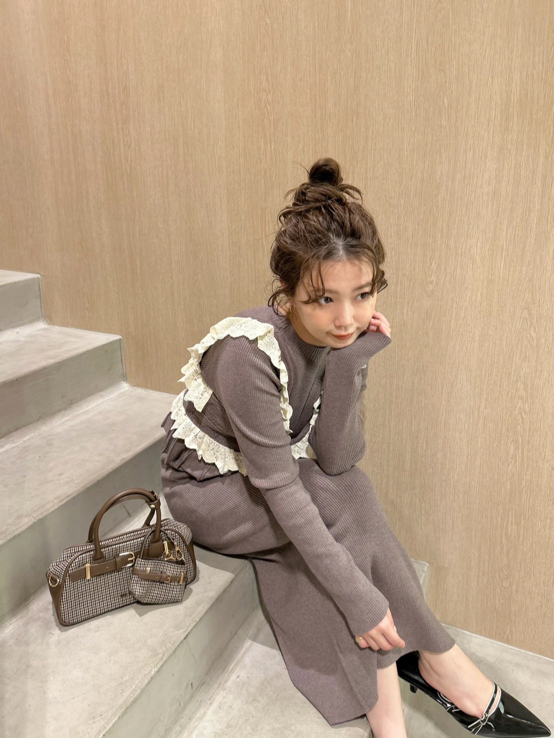 ビスチェセットニットワンピース(ニットワンピース)｜ワンピース｜LILY