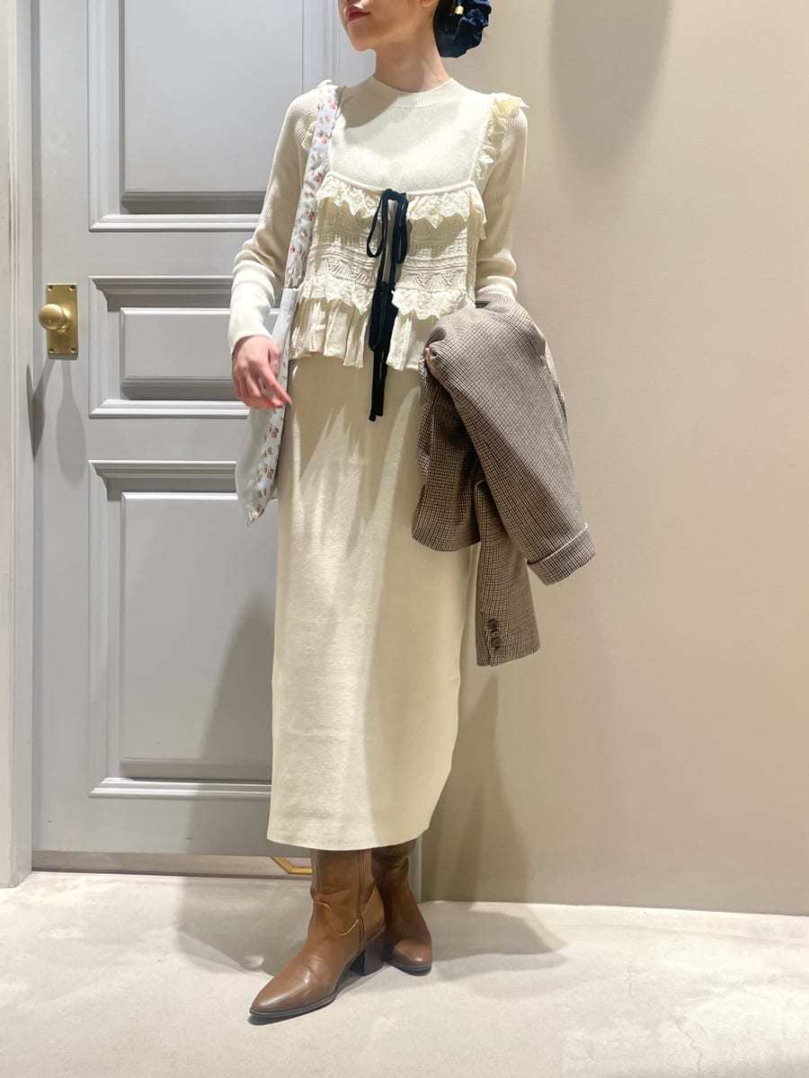 ビスチェセットニットワンピース(ニットワンピース)｜ワンピース｜LILY