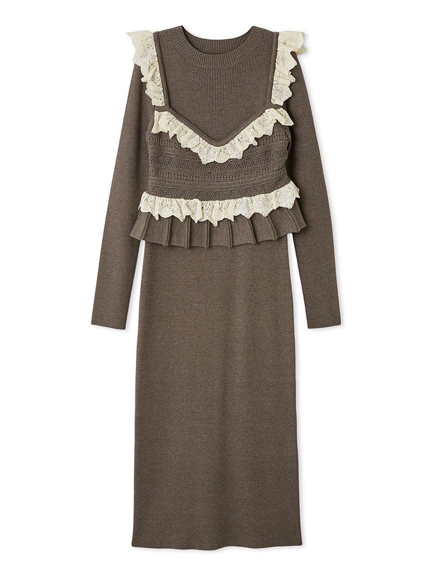 ビスチェセットニットワンピース(ニットワンピース)｜ワンピース｜LILY