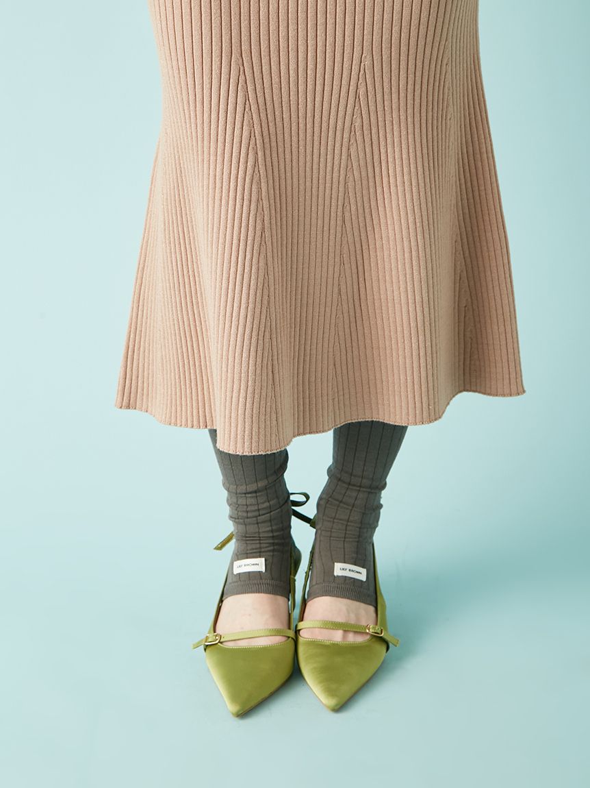 デコルテデザインラメニット2wayワンピース(ニットワンピース