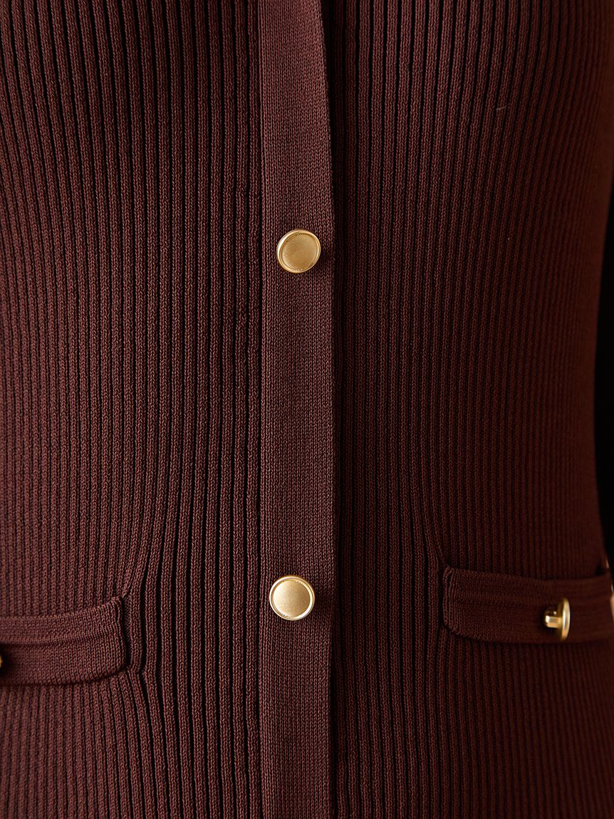 スキッパーポロニットワンピース(ニットワンピース)｜ワンピース｜LILY