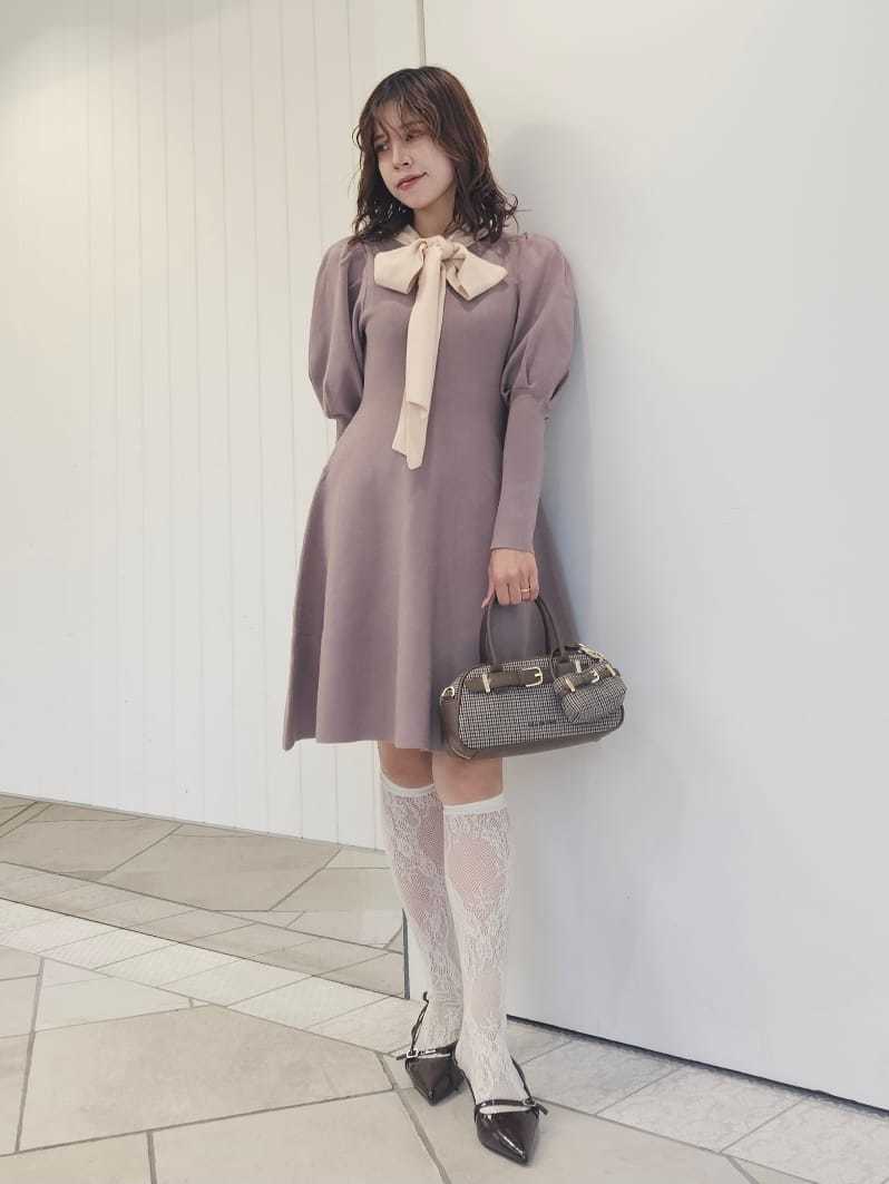 Blumarine♡ブルマリン♡ニットワンピース♡蝶々 ボウタイリボンニットワンピース(ニットワンピース)｜ワンピース｜LILY