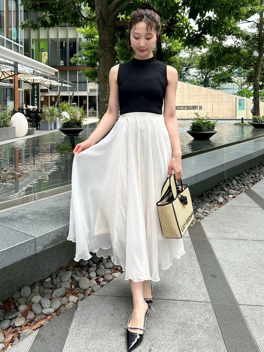 LILY BROWN リリーブラウン　フレアニットドッキングワンピース WEB限定カラー/00サイズ】フレアニットドッキングワンピース