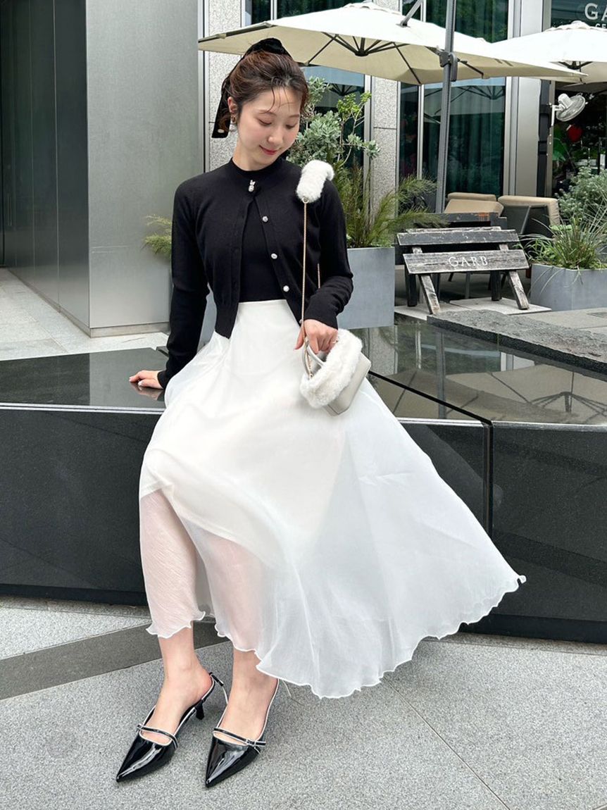 LILY BROWN リリーブラウン　フレアニットドッキングワンピース WEB限定00サイズ】フレアニットドッキングワンピース