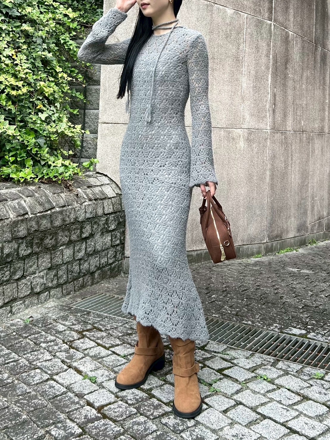 スノーニットワンピース(Hearts2Hearts着用)(マキシ・ロングワンピース