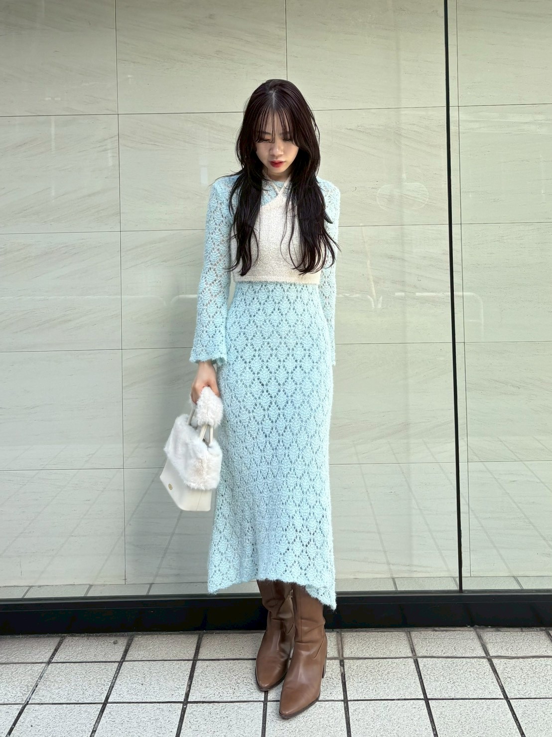 スノーニットワンピース(Hearts2Hearts着用)(マキシ・ロングワンピース