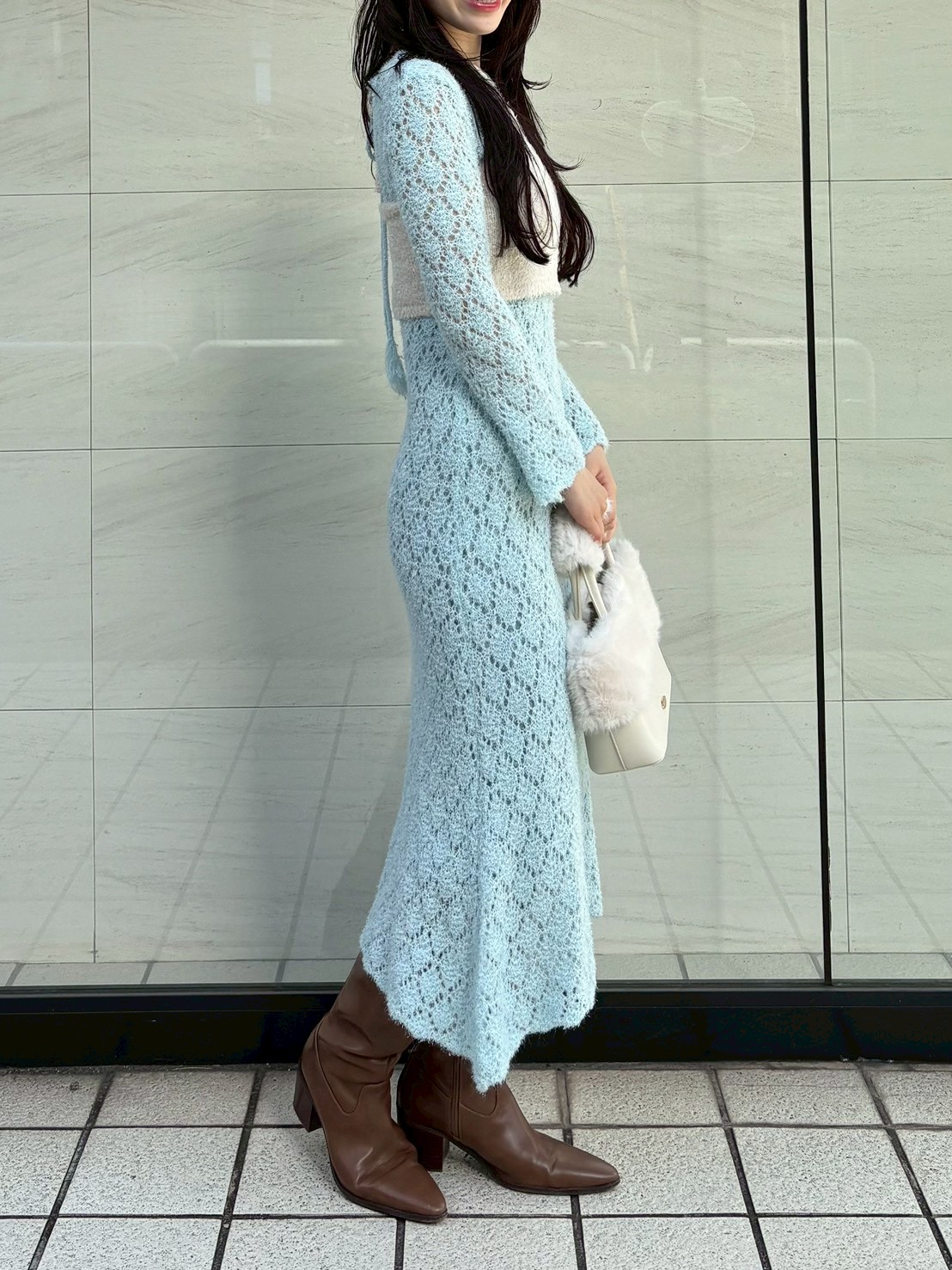 スノーニットワンピース(マキシ・ロングワンピース)｜ワンピース｜LILY