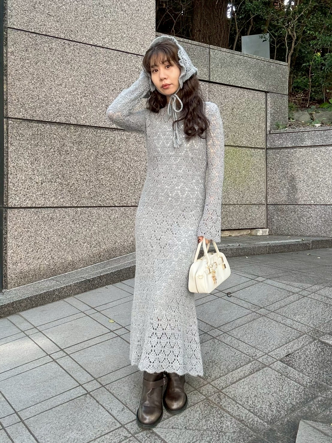 スノーニットワンピース(Hearts2Hearts着用)(マキシ・ロングワンピース