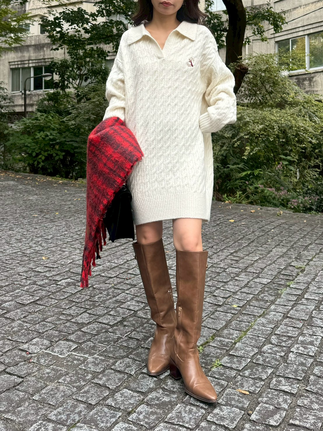 Lily Bearケーブルニットワンピース(ニットワンピース)｜ワンピース