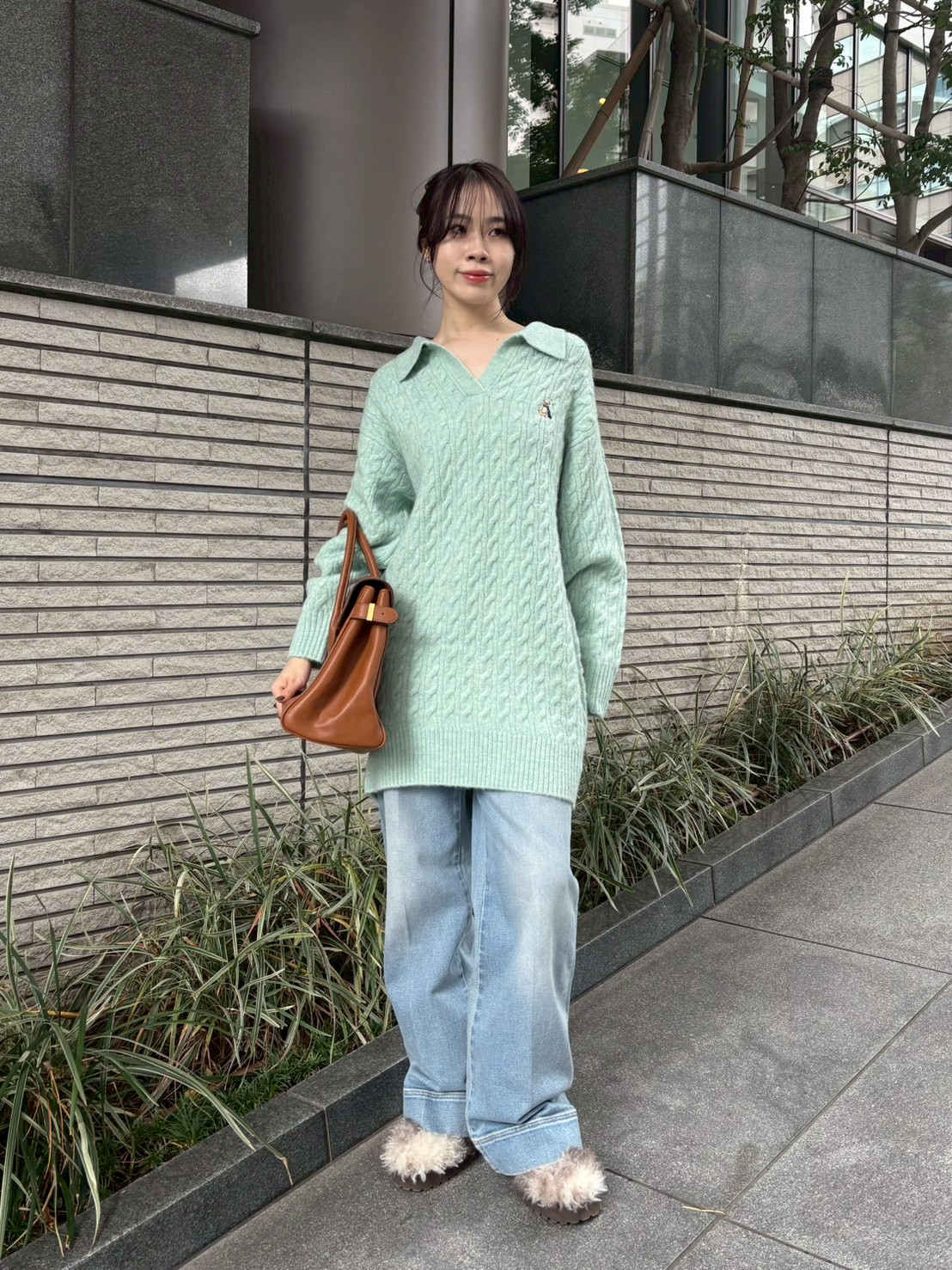 Lily Bearケーブルニットワンピース(ニットワンピース)｜ワンピース