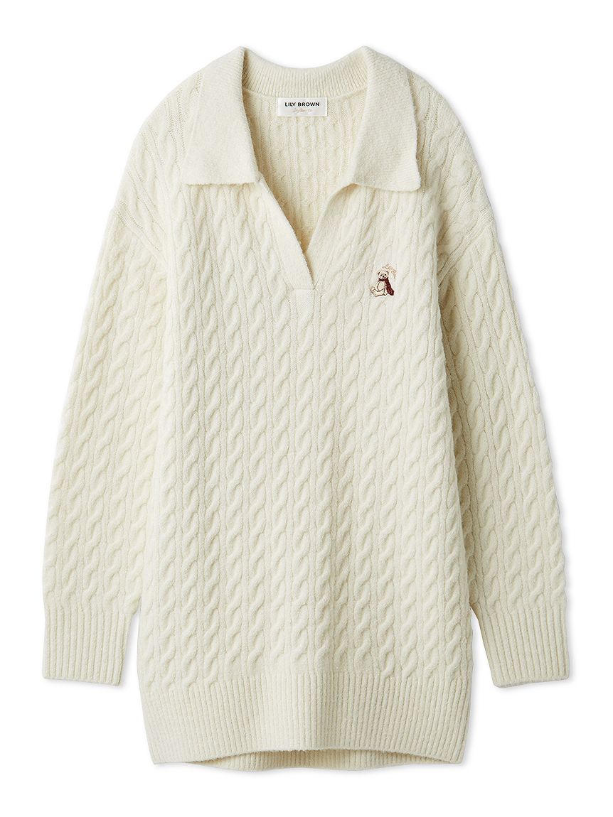 Lily Bearケーブルニットワンピース(ニットワンピース)｜ワンピース