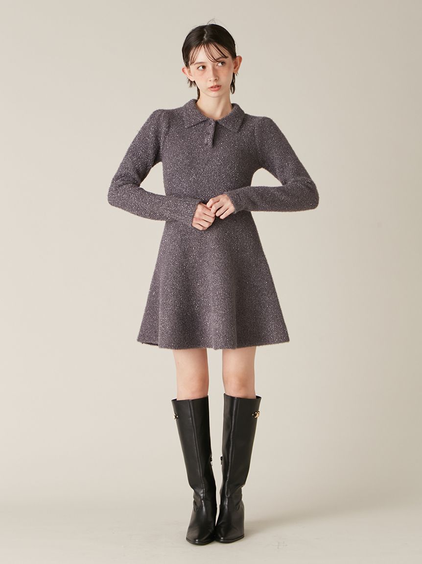 ラメニットワンピース(ニットワンピース)｜ワンピース｜LILY BROWN