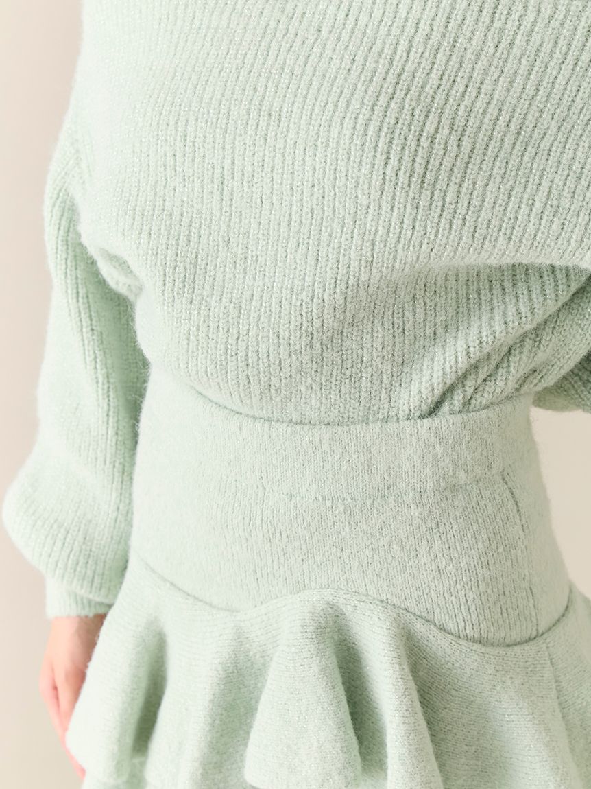 オフショルニットセットアップ(ニットワンピース)｜ワンピース｜LILY