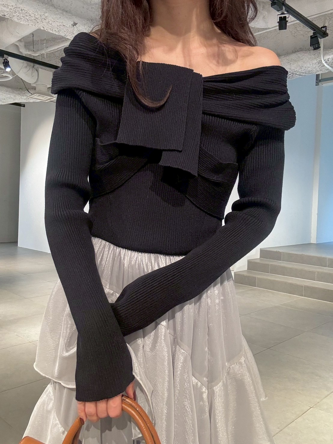 WEB限定】ニットドッキングマキシワンピース(マキシ・ロングワンピース