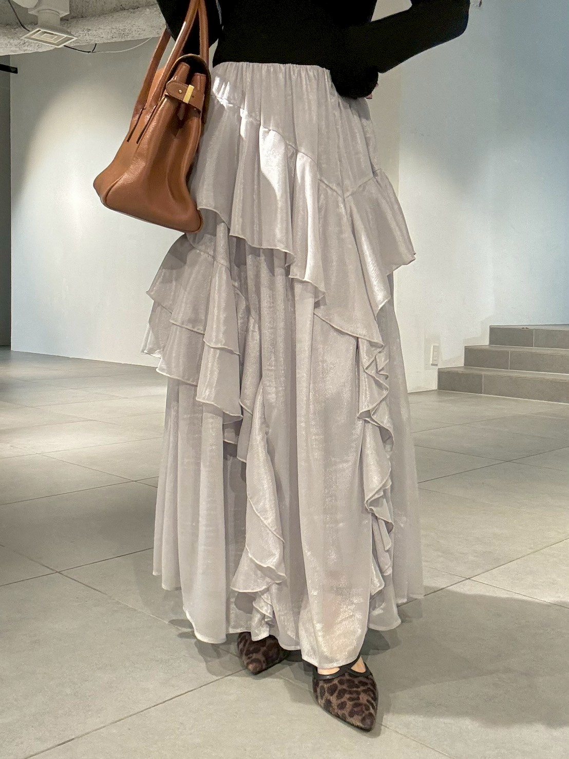 新品未使用　LILY BROWN /WEB限定ニットドッキングマキシワンピース WEB限定】ニットドッキングマキシワンピース(マキシ・ロングワンピース