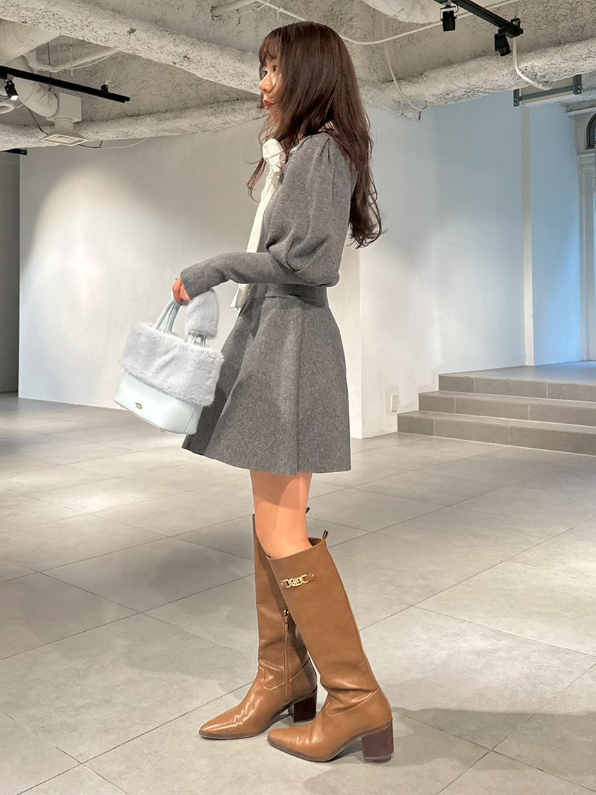 NEW YEAR'S SPECIAL ITEM】ボウタイニットセットアップ(トップス