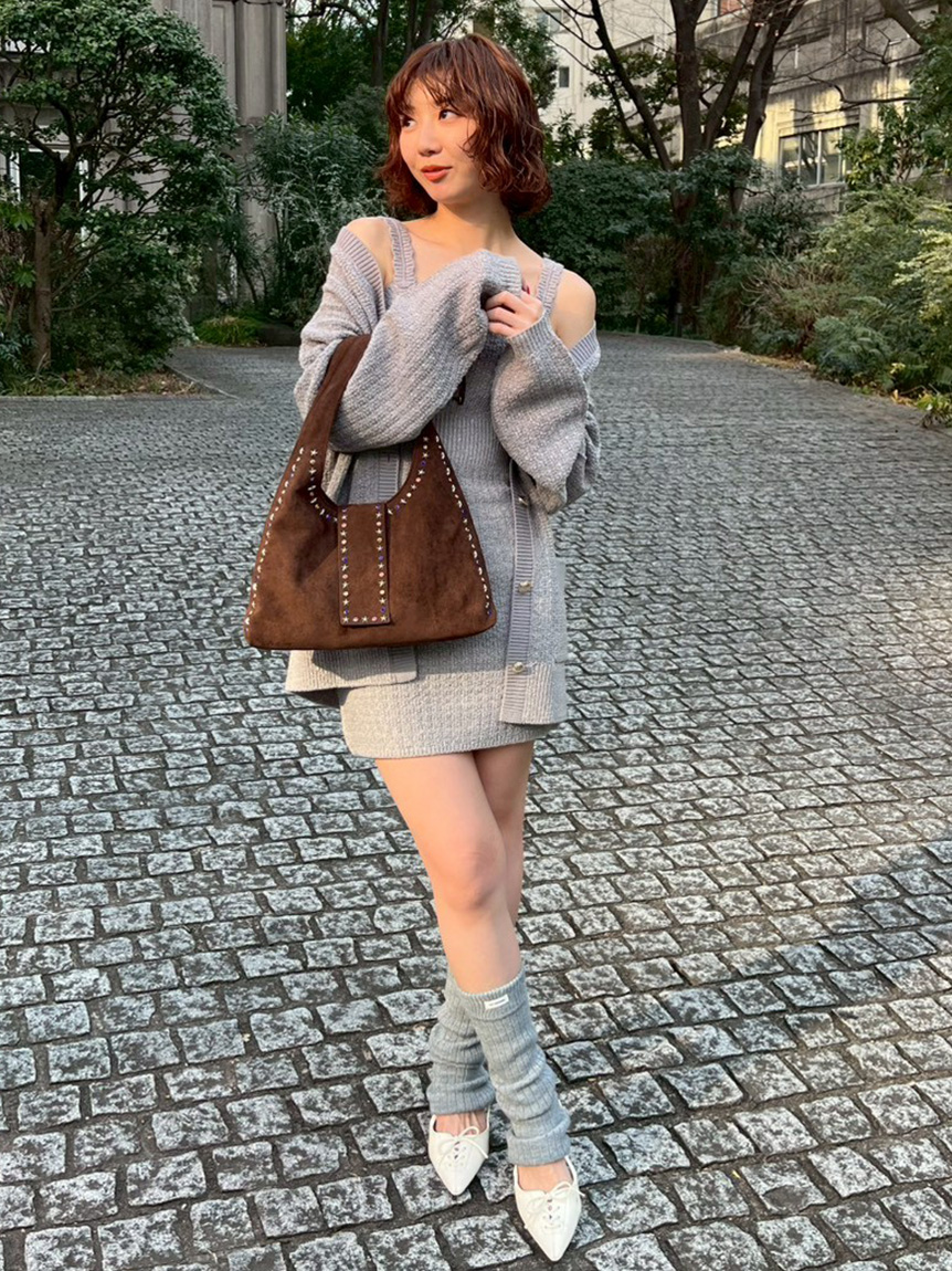 ツイーディーカーデセットミニワンピース(ミニワンピース)｜ワンピース