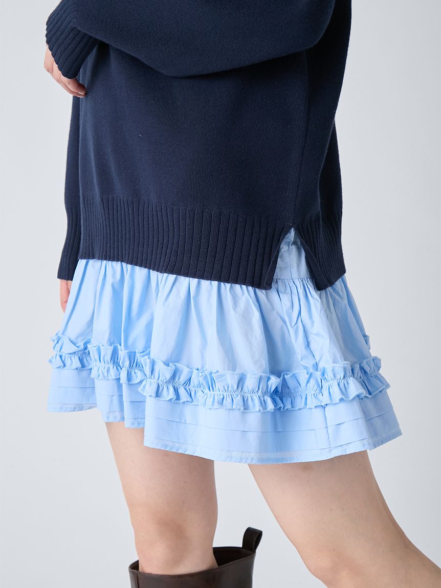 シャツドッキングミニワンピース(ミニワンピース)｜ワンピース｜LILY