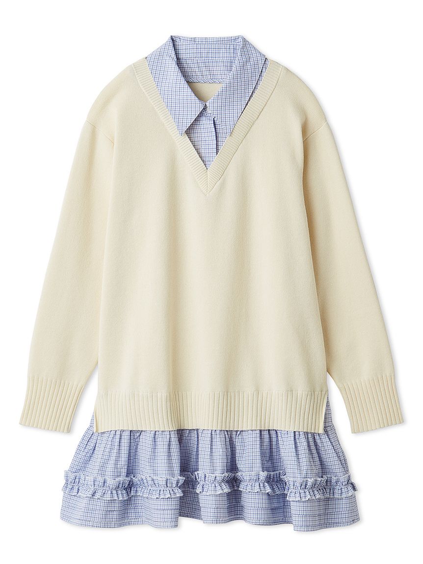 シャツドッキングミニワンピース(ミニワンピース)｜ワンピース｜LILY