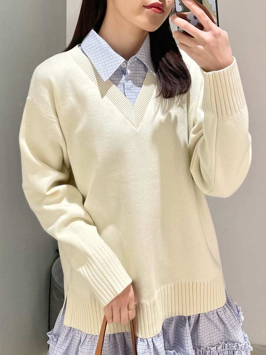 シャツドッキングミニワンピース(ミニワンピース)｜ワンピース｜LILY
