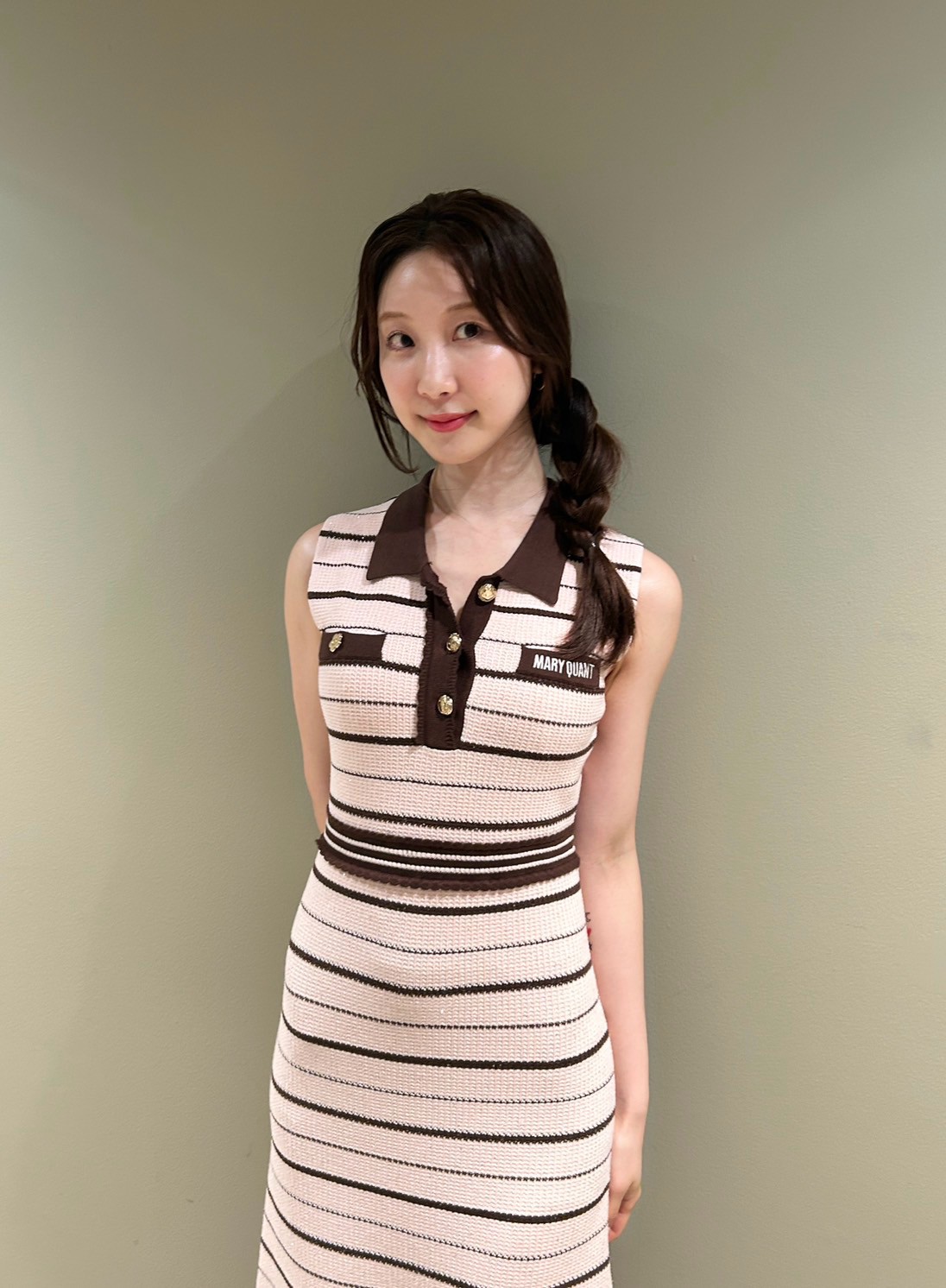LILY BROWN×MARY QUANT】ポロニットワンピース(ニットワンピース