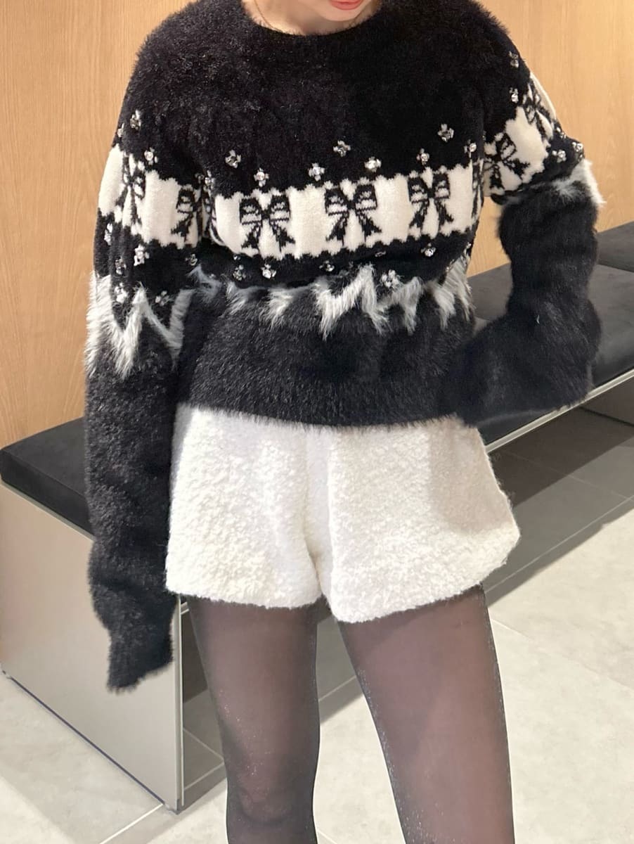 ファンシーニットショートパンツ(ショートパンツ)｜パンツ｜LILY