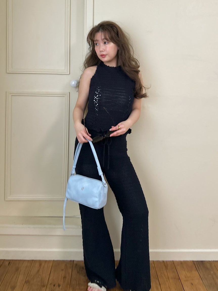 クロシェトリムニットパンツ(ロングパンツ)｜パンツ｜LILY BROWN