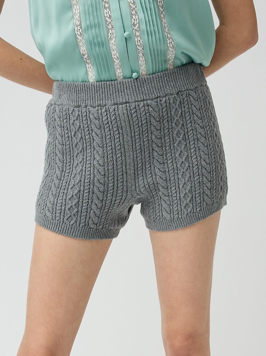 ケーブルニットショートパンツ(ショート・ハーフパンツ)｜PANTS｜LILY