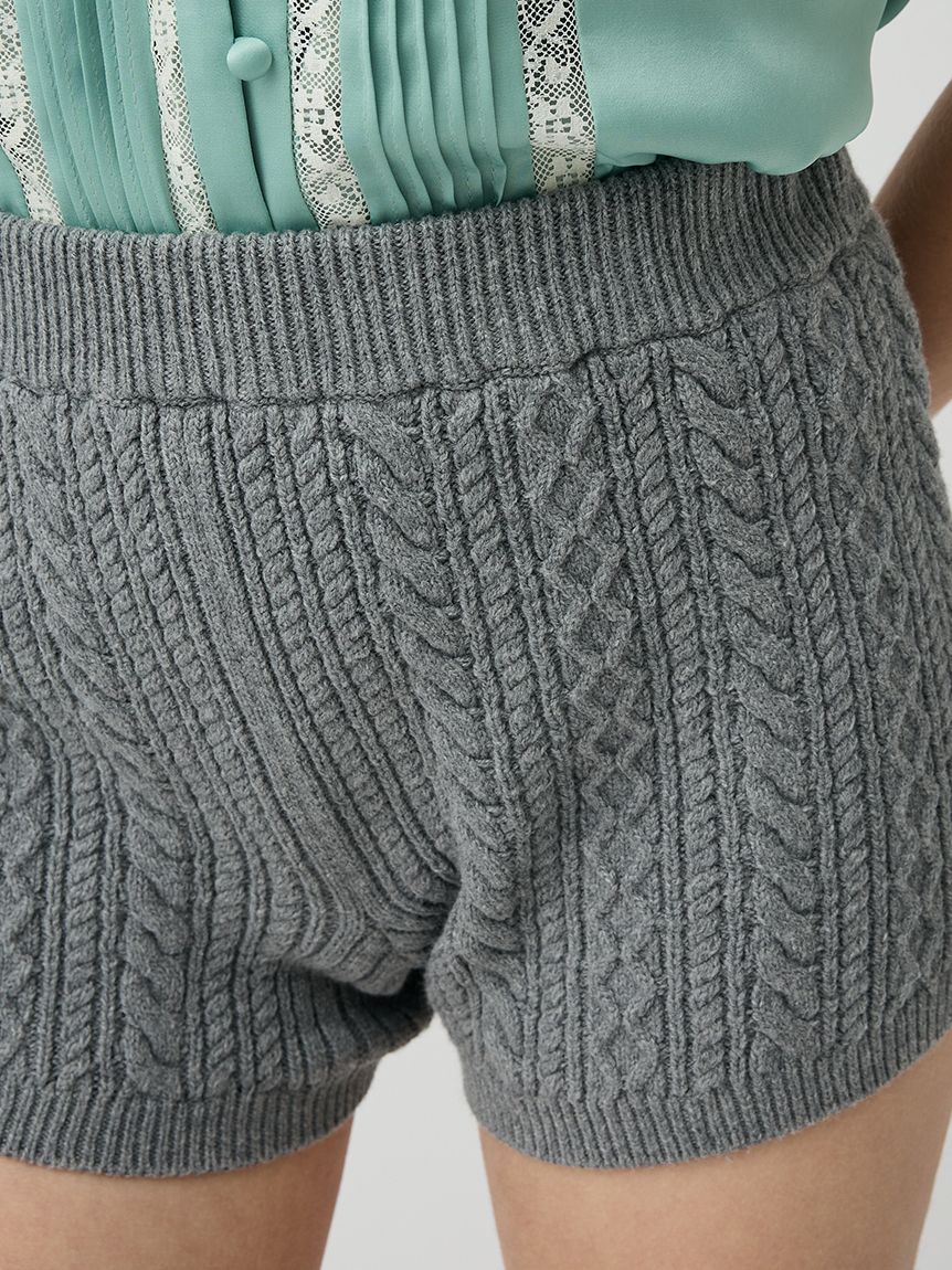 ケーブルニットショートパンツ(ショート・ハーフパンツ)｜PANTS｜LILY