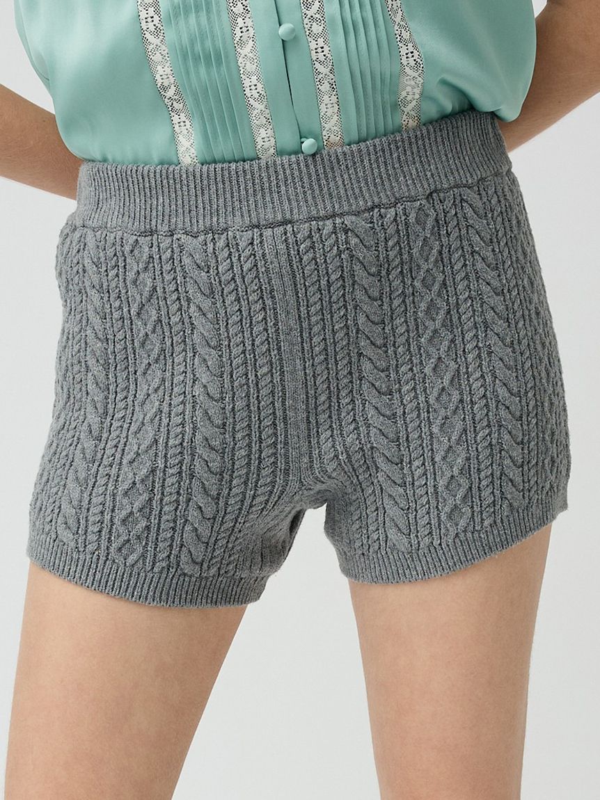 ケーブルニットショートパンツ(ショート・ハーフパンツ)｜PANTS｜LILY