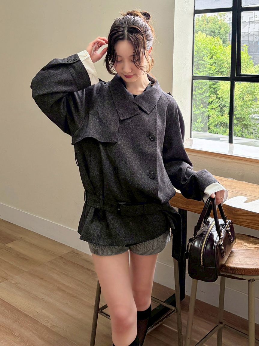 ケーブルニットショートパンツ(ショート・ハーフパンツ)｜PANTS｜LILY