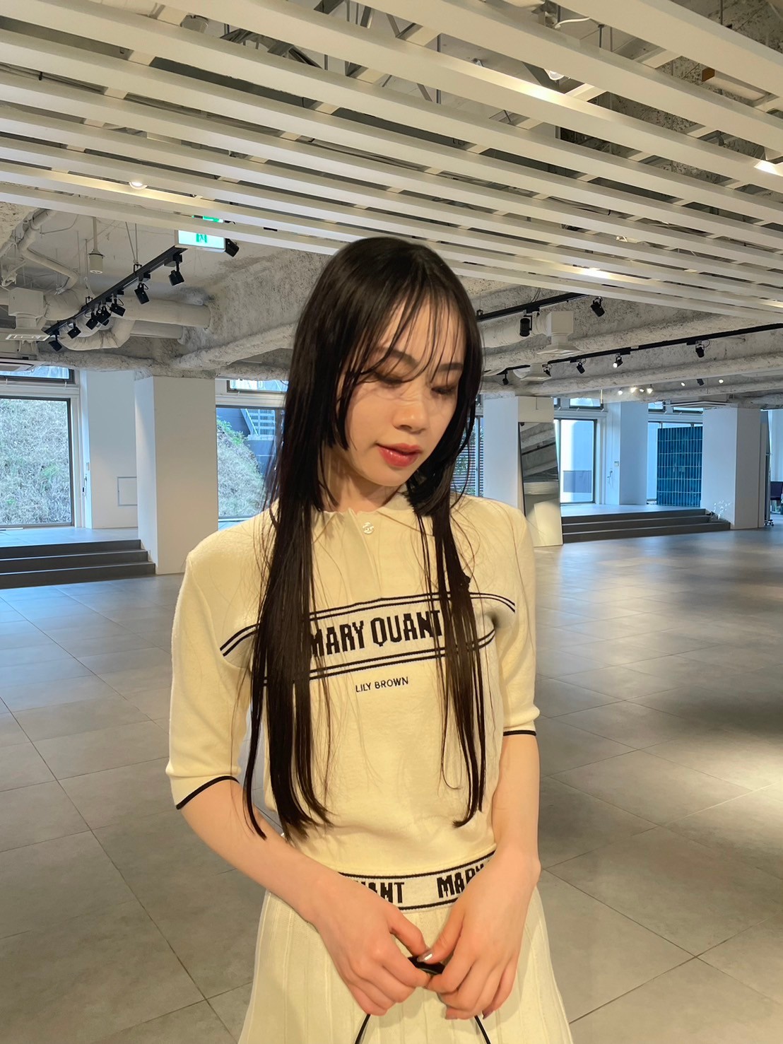 LILY BROWN×MARY QUANT】ニットプリーツスカート(ミニスカート  