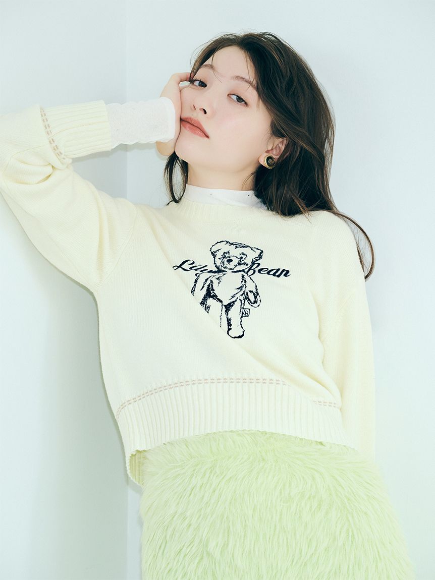 WEB限定カラー】フェザーヤーンミニスカート(ミニスカート)｜スカート