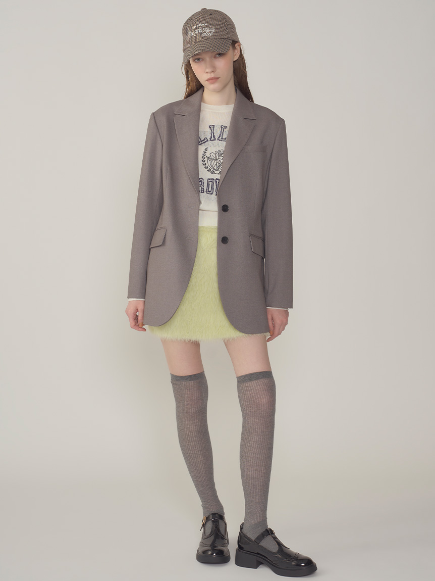 WEB限定カラー】フェザーヤーンミニスカート(ミニスカート)｜スカート